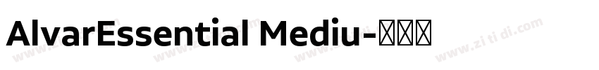 AlvarEssential Mediu字体转换
